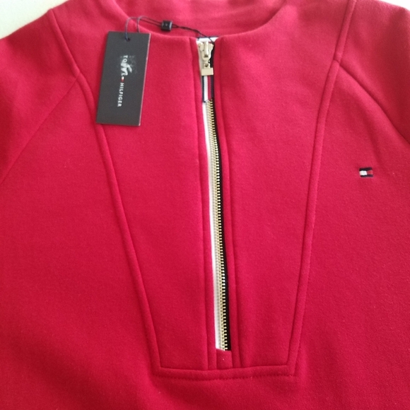 NWT Tommy Hilfiger Sneaker Dress Sweatshirt  Dress Red Size XXL - Picture 7 of 10